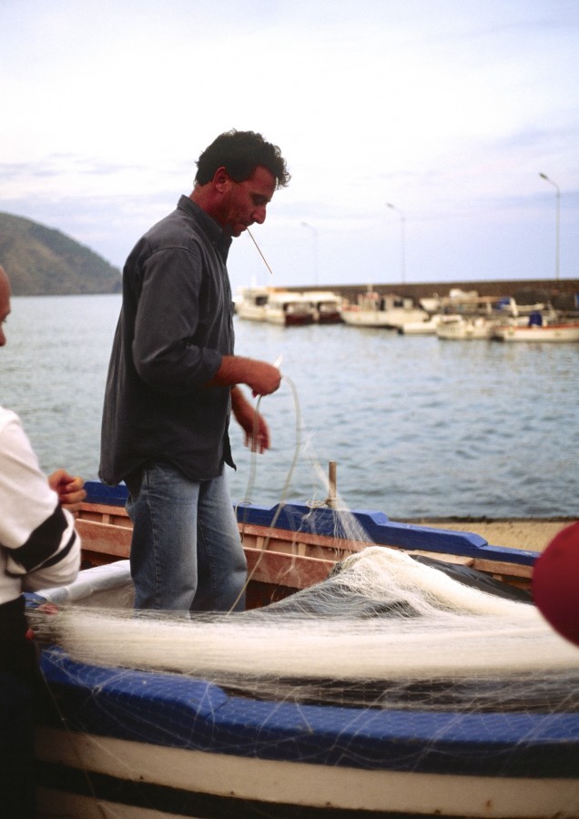 Traditional fisherman, Lipari, Liparian Islands, Sicilia