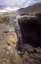 Water falls 100 meters deep, Mutnovki Vulcano, Kamshatka
